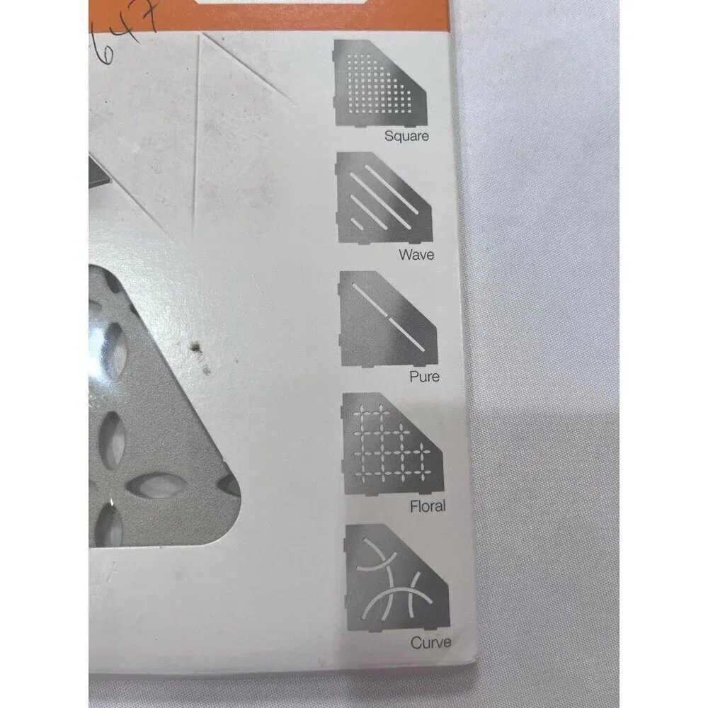 Schluter Systems Shelf-E Floral Grieve Triangular Corner Shelf SES2DFTSBG